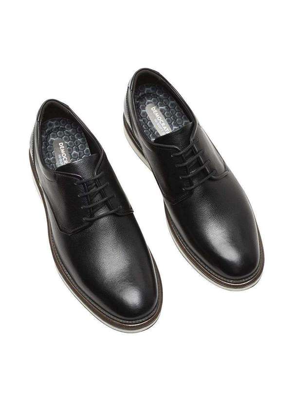 Democrata Smart Comfort Sapato Social Preto Democrata SAPATO