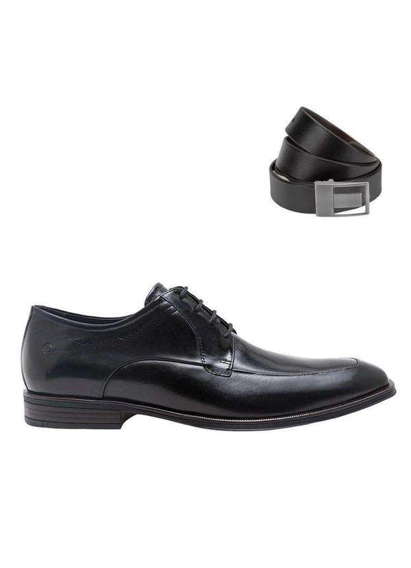 Democrata - Kit Sapato Democrata Metropolitan Clooney Masculino e Cinto Preto