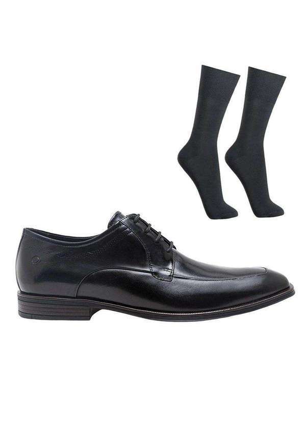 Democrata - Kit Sapato Democrata Metropolitan Clooney Masculino e Meia Preto