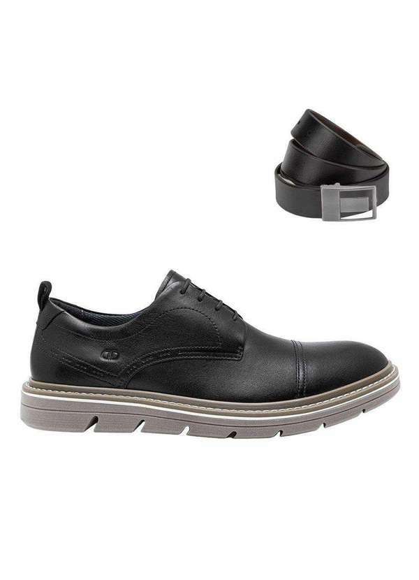 Democrata - Kit Sapato Democrata Metropolitan Jeff Masculino e Cinto Preto