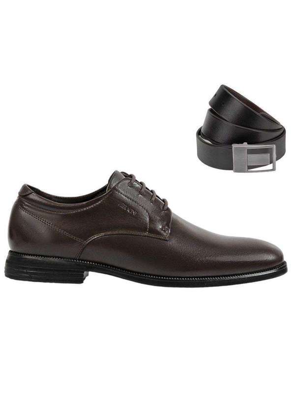 Ferracini - Kit Sapato Ferracini Concept Fly Masculino e Cinto Marrom