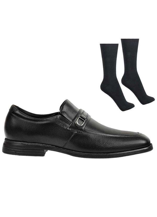 Ferracini - Kit Sapato Ferracini Concept Fly Masculino e par de Meia Preto