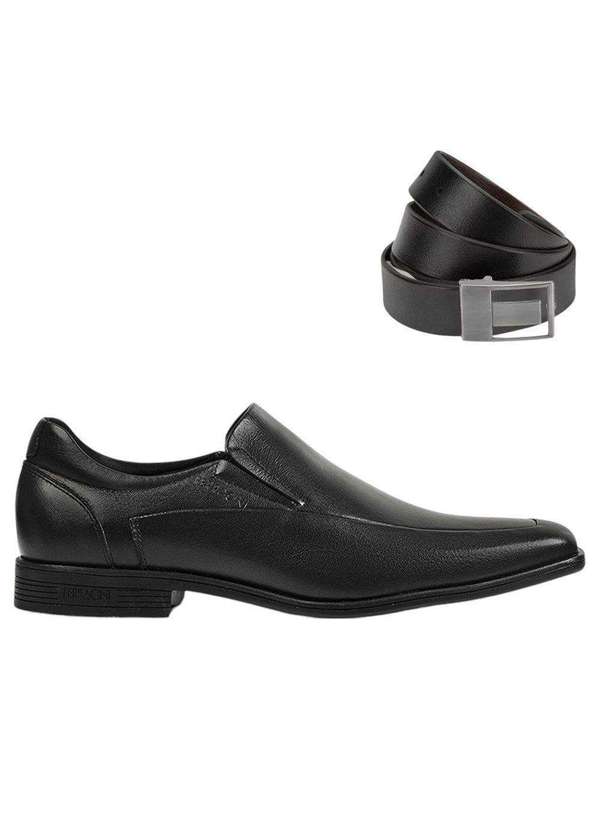 Ferracini - Kit Sapato Ferracini Doha Masculino e Cinto Preto