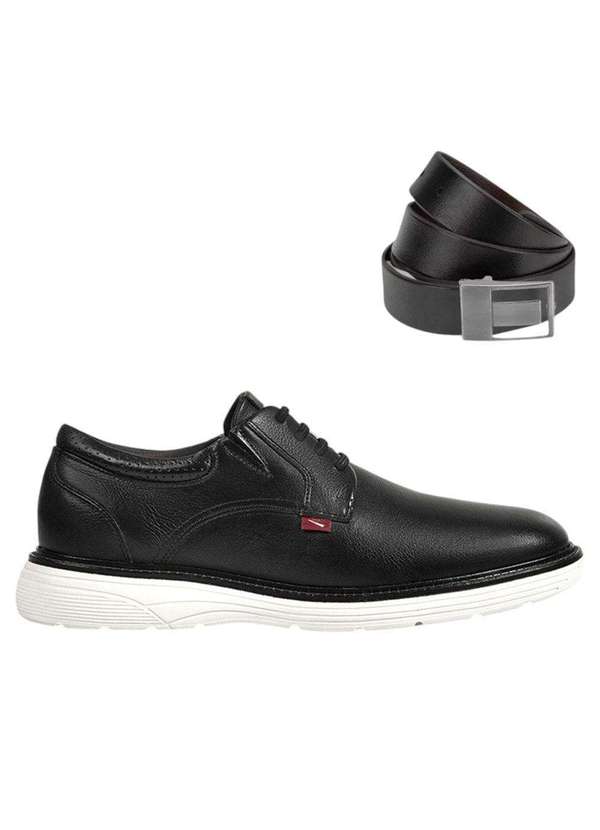 Ferracini - Kit Sapato Ferracini Full Masculino e Cinto Preto