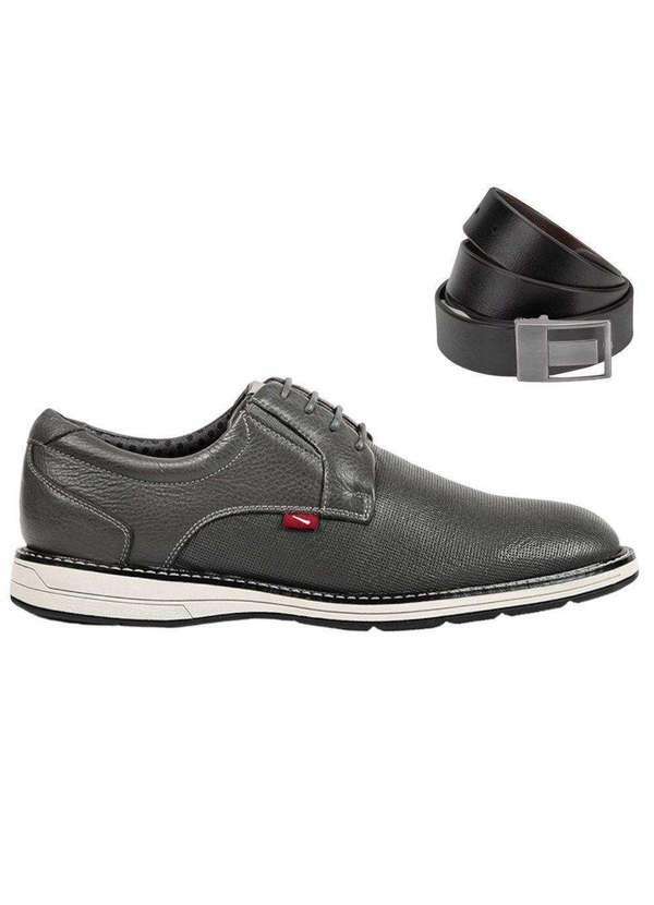 Ferracini - Kit Sapato Ferracini Kingston Masculino e Cinto Cinza