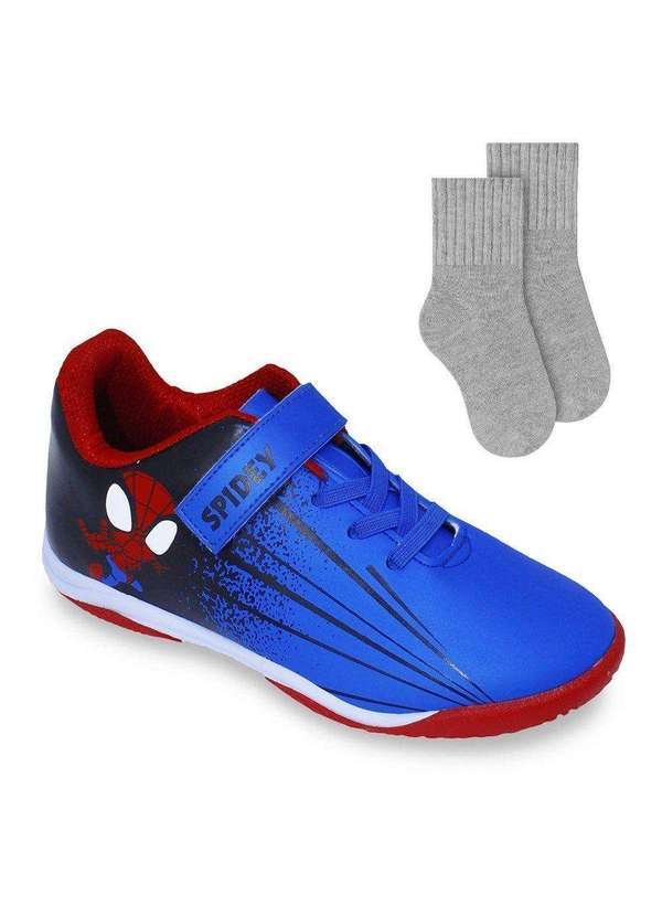 Dray - Kit Tênis Dray Marvel Spidey Infantil e Meia Azul