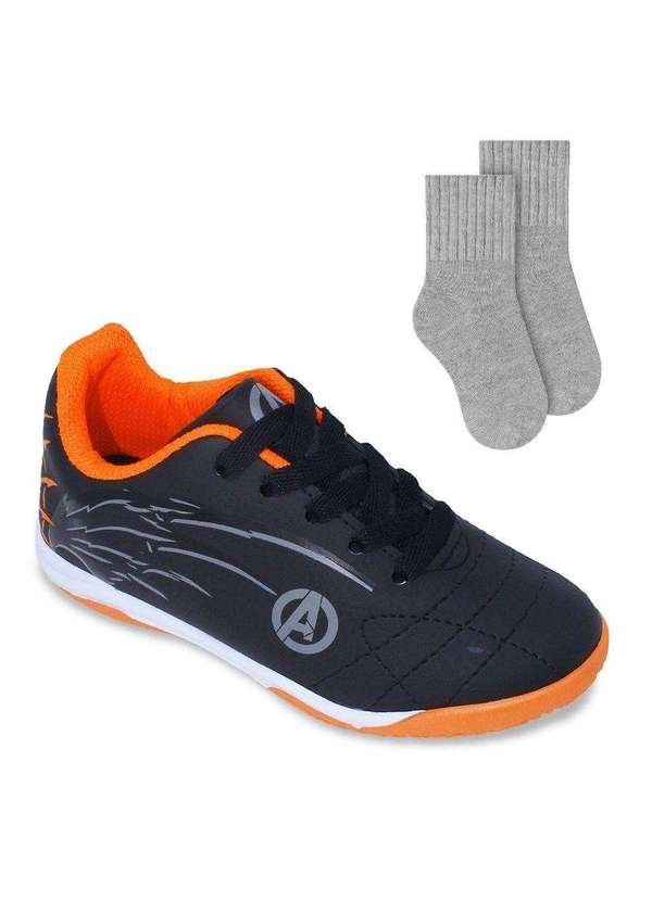 Dray - Kit Tênis Dray Marvel Vingadores Infantil e Meia Preto