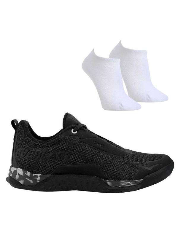 Everlast - Kit Tênis Everlast Cave 2 Masculino e par de Meia Preto