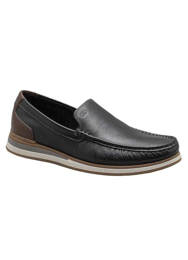 Democrata - Mocassim Democrata Denim Flow Masculino - Preto Preto