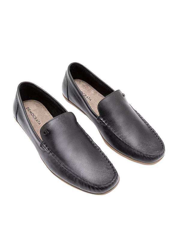 Democrata - Mocassim Democrata Denim Tag Masculino - Preto