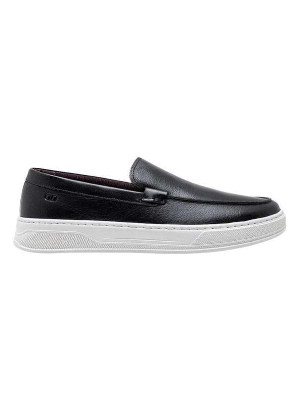 Democrata - Sapato Democrata Denim Bold Masculino Preto