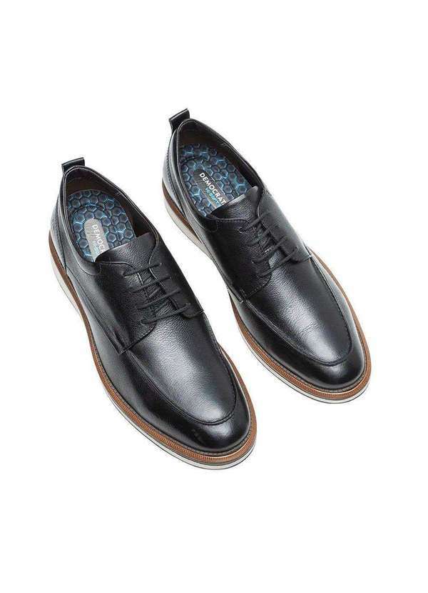 Democrata - Sapato Democrata Metropolitan James Hi-Soft Masculino - Preto