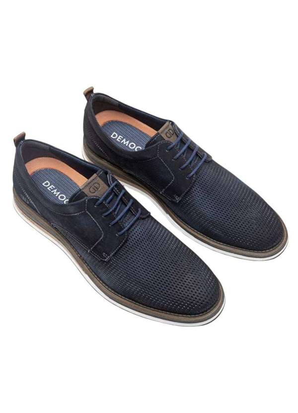 Democrata - Sapato Democrata Metropolitan Type Masculino Azul 2
