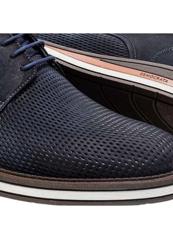Democrata - Sapato Democrata Metropolitan Type Masculino Azul 4