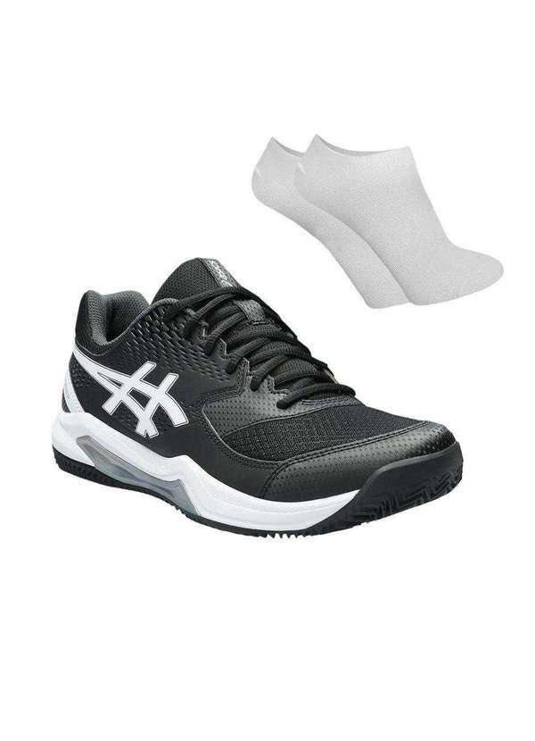 Asics - Kit Tênis Asics Gel-Dedicate 8 Masculino e par de Meia Preto