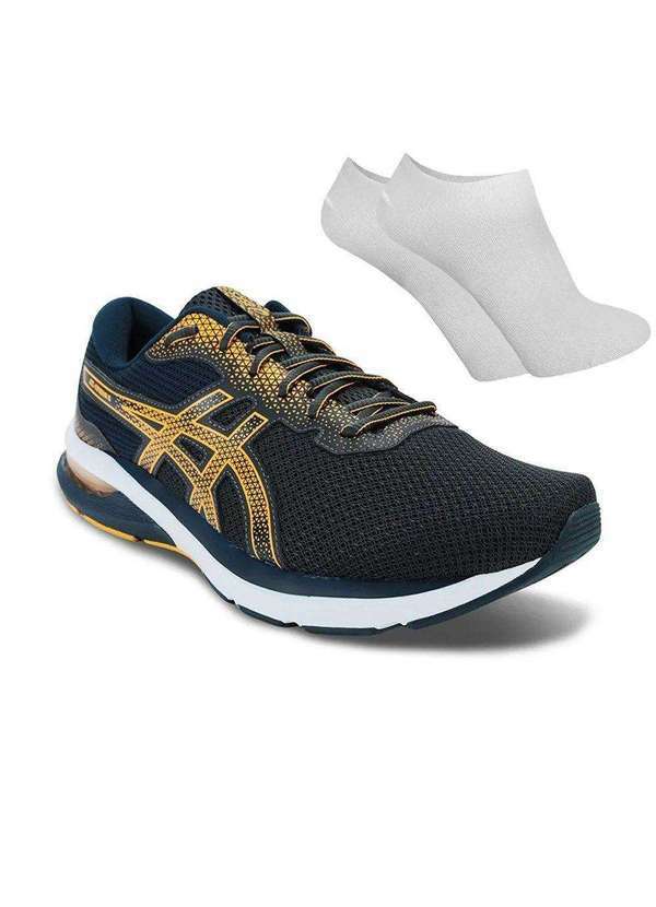 Asics - Kit Tênis Asics Gel-Nagoya 6 Masculino e par de Meia Preto