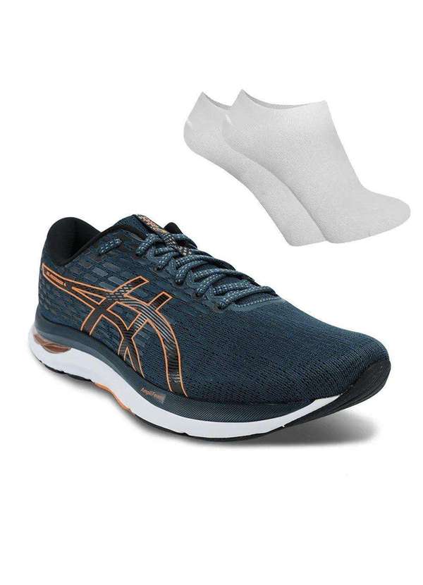 Asics - Kit Tênis Asics Gel-Pacemaker 4 Masculino e par de Meia Azul