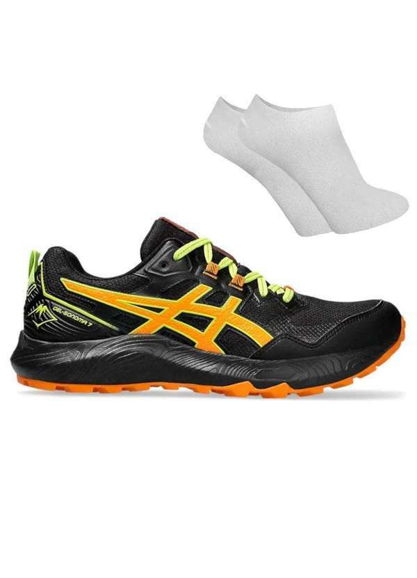 Asics - Kit Tênis Asics Gel-Sonoma 7 Masculino e par de Meia Preto