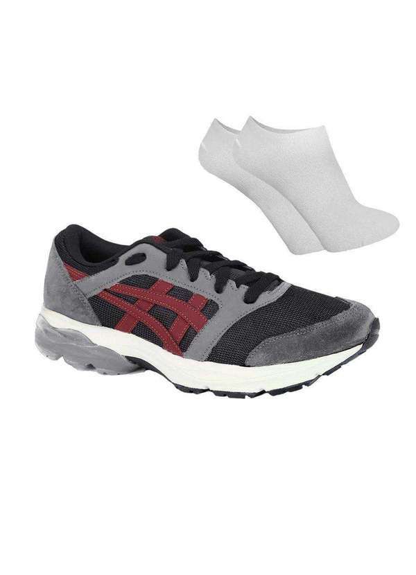Asics - Kit Tênis Asics Gel-Takumi Masculino e par de Meia Cinza