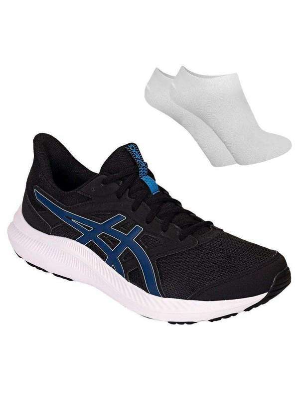 Asics - Kit Tênis Asics Jolt 4 Masculino e par de Meia Preto