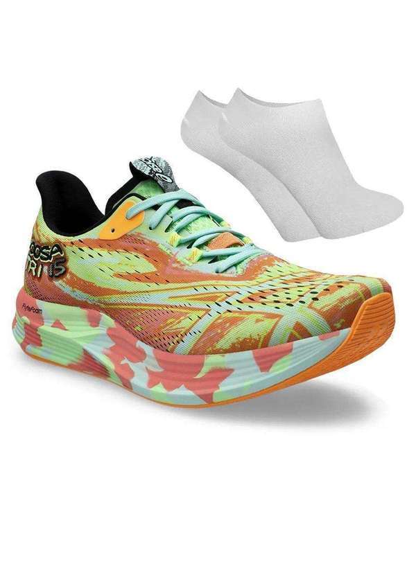 Asics - Kit Tênis Asics Noosa Tri 15 Masculino e par de Meia Verde