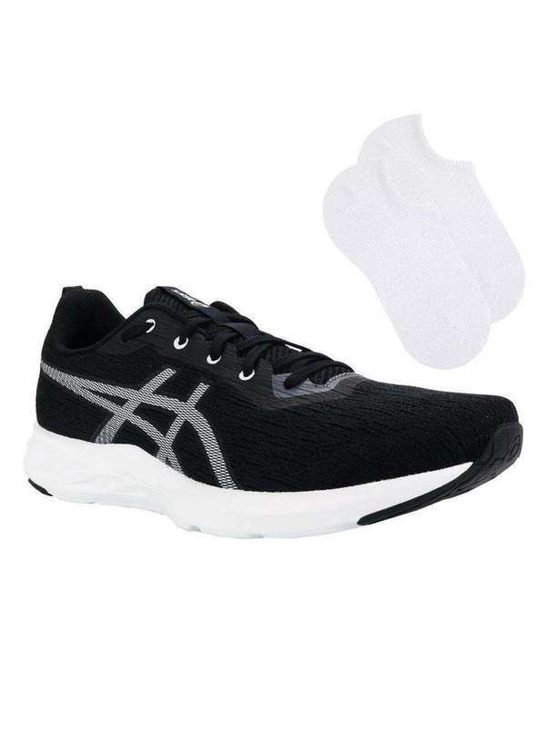 Asics - Kit Tênis Asics Versablast 2 Masculino e par de Meia Preto