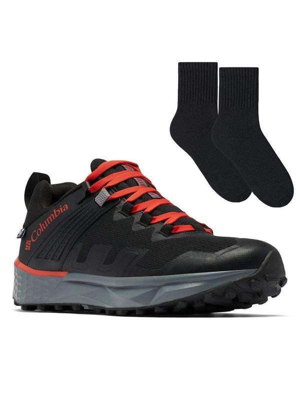 Columbia - Kit Tênis Columbia Facet 75 Masculino e par de Meia Preto