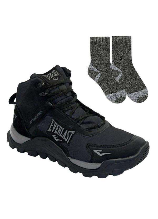 Everlast - Kit Tênis Everlast Atacama Masculino e par de Meia Preto