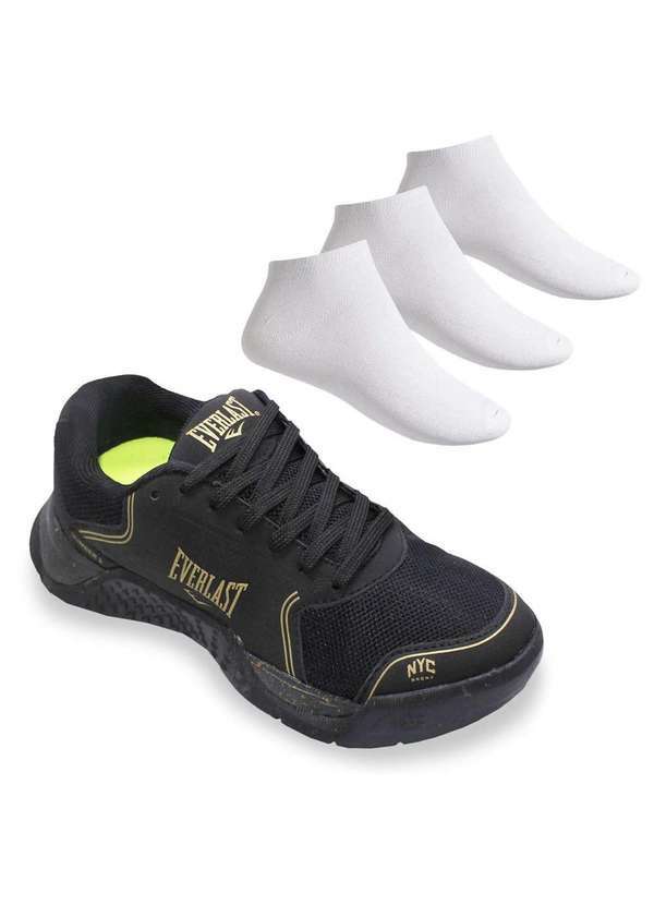 Everlast - Kit Tênis Everlast Climber Iii Unissex e 3 pares de Meias Preto