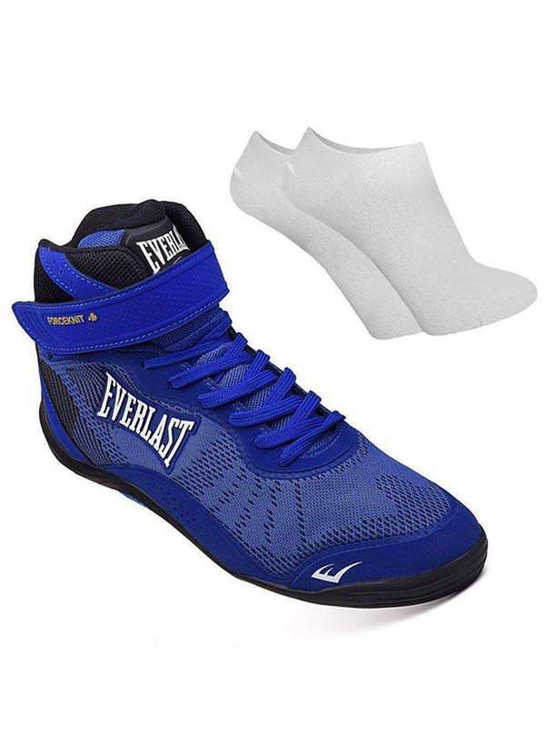 Everlast - Kit Tênis Everlast Forceknit 4 Unissex e par de Meia Azul