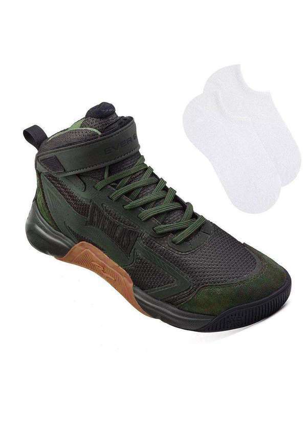 Everlast - Kit Tênis Everlast Jump Pro Felipe Franco Unissex e par de Meia Verde