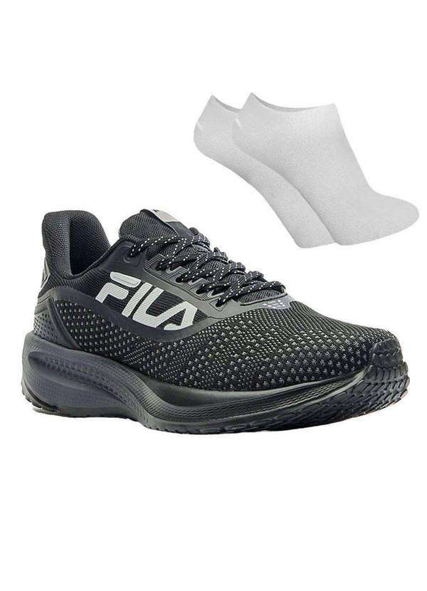 Fila - Kit Tênis Fila Efecto Masculino e par de Meia Preto