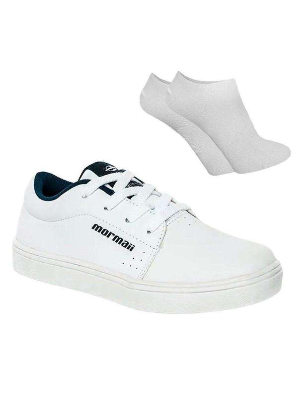Mormaii - Kit Tênis Mormaii Dover Infantil e par de Meia - Branco