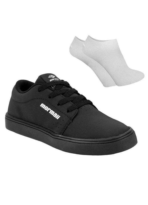 Mormaii - Kit Tênis Mormaii Dover Infantil e par de Meia - Preto