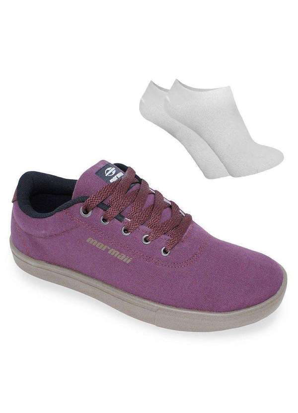 Mormaii - Kit Tênis Mormaii Urban Club Unissex e par de Meia - Vermelho