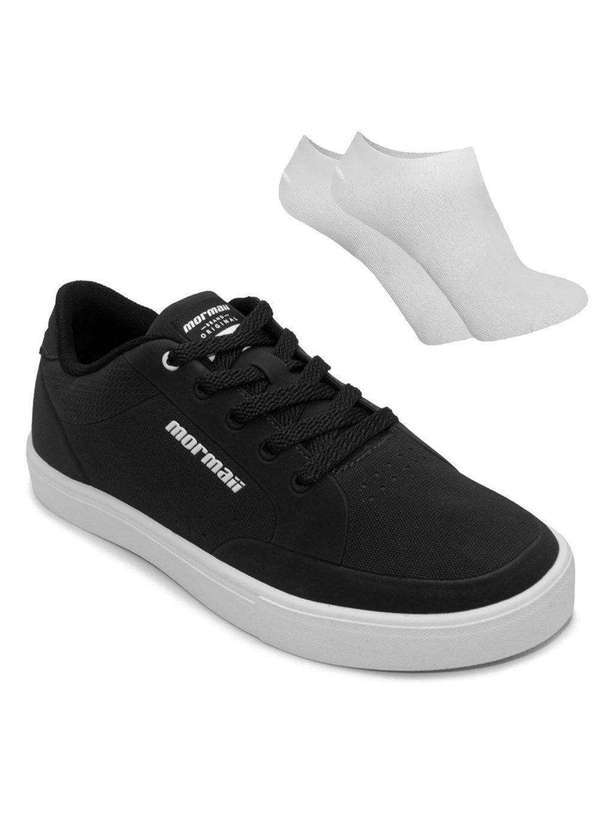 Mormaii - Kit Tênis Mormaii Urban One Unissex e par de Meia - Preto