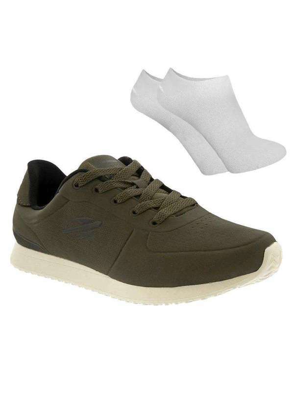 Mormaii - Kit Tênis Mormaii Urban Strike Masculino e par de Meia - Verde