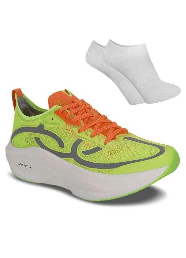 Olympikus - Kit Tênis Olympikus Corre Supra Unissex e par de Meia - Verde