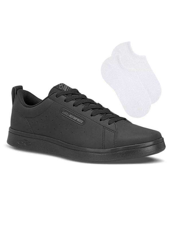 Olympikus - Kit Tênis Olympikus Only 2 Unissex e par de Meia - Preto