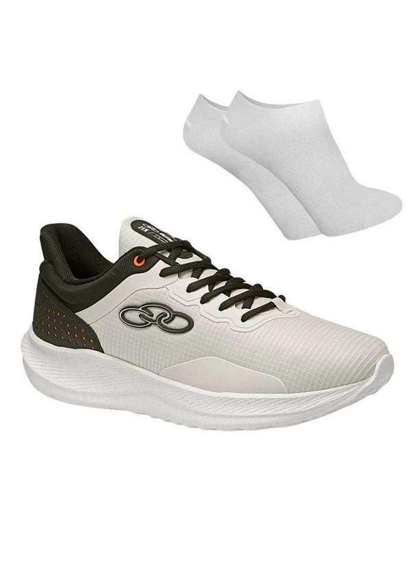 Olympikus - Kit Tênis Olympikus Zex Masculino e par de Meia - Bege