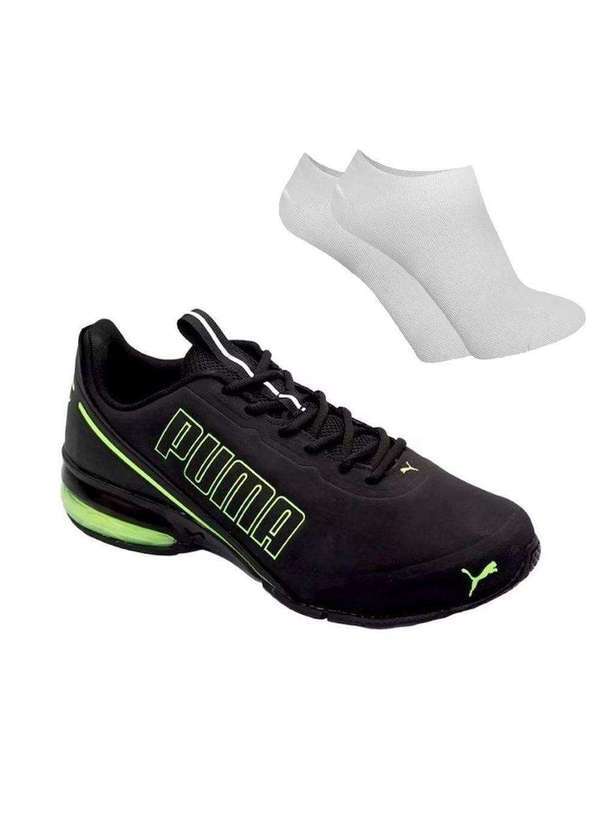 Puma - Kit Tênis Puma Cell Divide V2 Masculino e par de Meia Preto