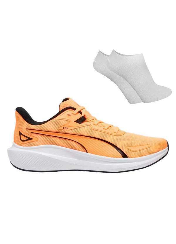 Puma - Kit Tênis Puma Skyrocket Lite Masculino e par de Meia Laranja