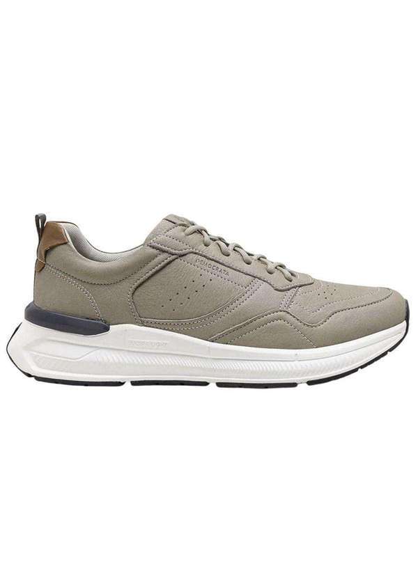Democrata - Tênis Democrata Denim Brad Ultra Light Masculino Bege