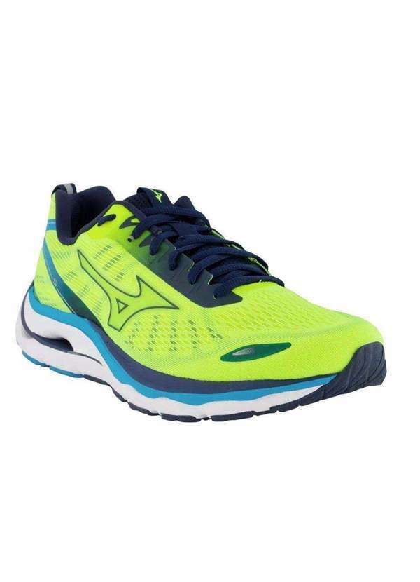 Mizuno - Tênis Mizuno Wave Dynasty 5 Masculino Amarelo