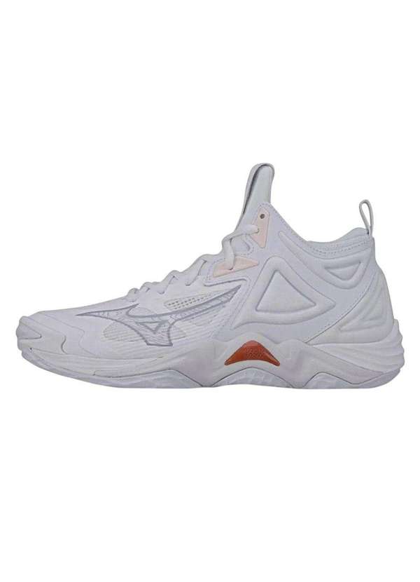 Tênis Mizuno Wave Momentum 3 Mid Unissex Branco - Esporte Legal