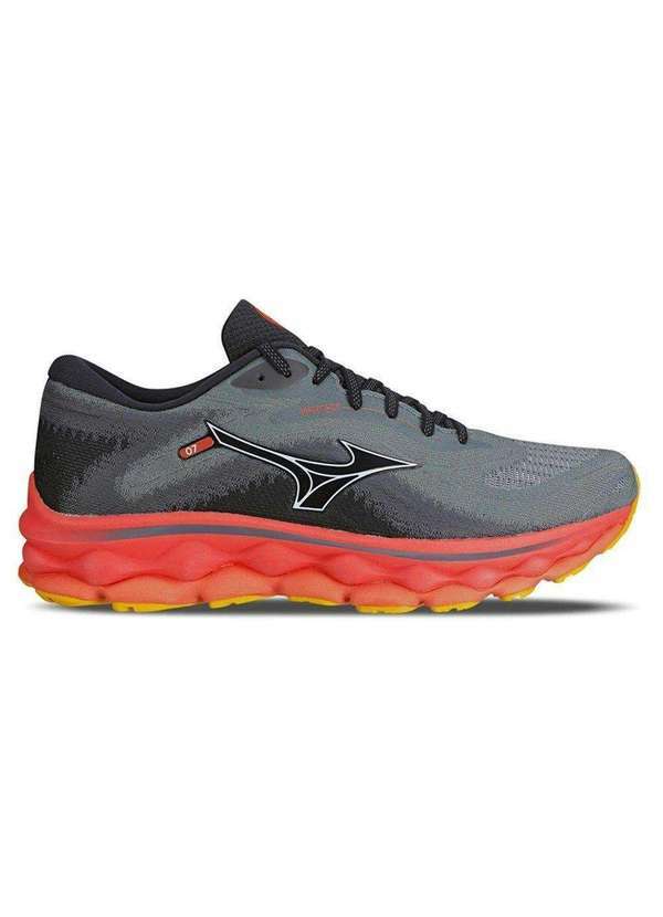 Mizuno - Tênis Mizuno Wave Sky 7 Masculino Cinza