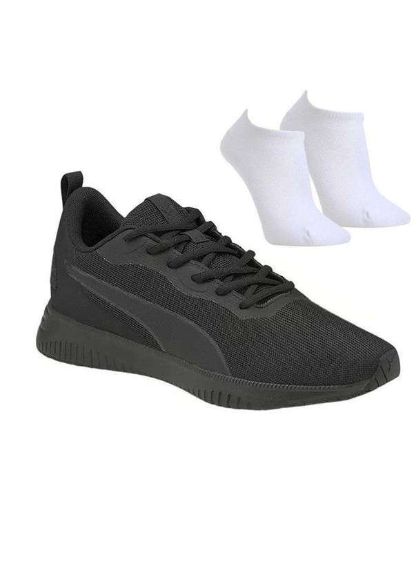 Puma - Tênis Puma Flyer Flex Masculino e par de Meia Preto