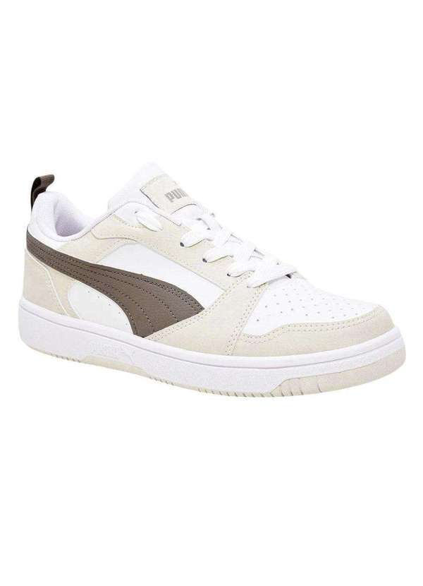Puma - Tênis Puma Rebound V6 Low Masculino Bege 3
