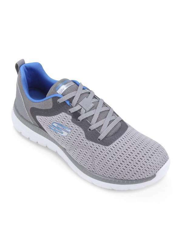 Skechers - Tênis Skechers Bountiful Quick Path Masculino Cinza