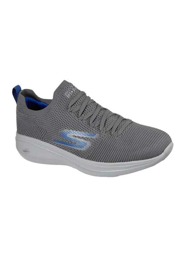 Skechers - Tênis Skechers Go Run Fast Monogram Masculino Cinza